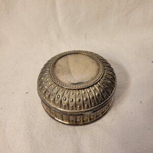 Personalized jewelry box metal 3.25 x 1.5 inches.   -- ITEM #1625